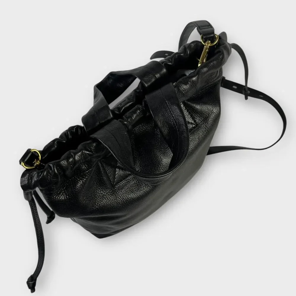 Madewell The Piazza Crossbody Bag Black Leather